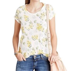 Anthropologie T.la NWOT Floral Sungarden Tee Shirt Top made in USA size S